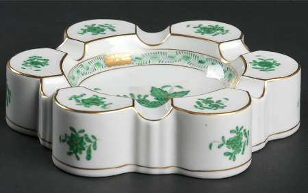 Chinese Bouquet Green (AV) Large Ashtray