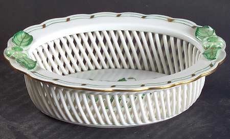 Chinese Bouquet Green (AV) 5" Open Weave Basket