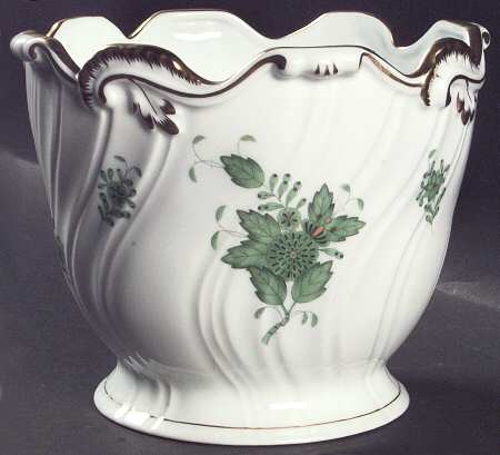 Chinese Bouquet Green (AV) Medium Cachepot