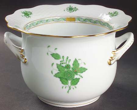 Chinese Bouquet Green (AV) 5" Cachepot