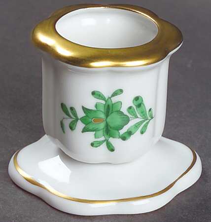 Chinese Bouquet Green (AV) 1" Small Candlestick