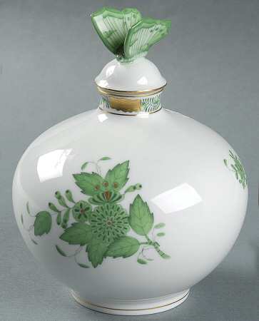 Chinese Bouquet Green (AV) Perfume Bottle with Stopper