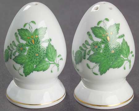 Chinese Bouquet Green (AV) Salt & Pepper Set