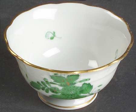 Chinese Bouquet Green (AV) Individual Open Sugar Bowl
