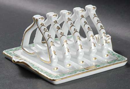 Chinese Bouquet Green (AV) 4 Slice Toast Server