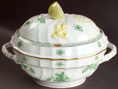 Chinese Bouquet Green (AV) Tureen & Lid