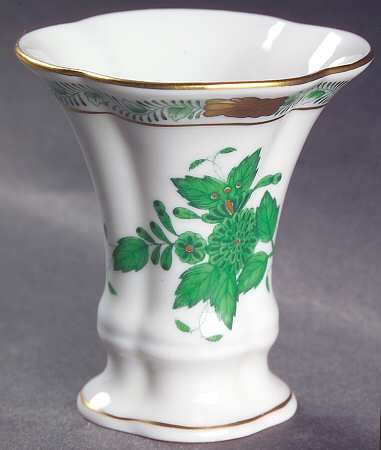 Chinese Bouquet Green (AV) 2" Vase