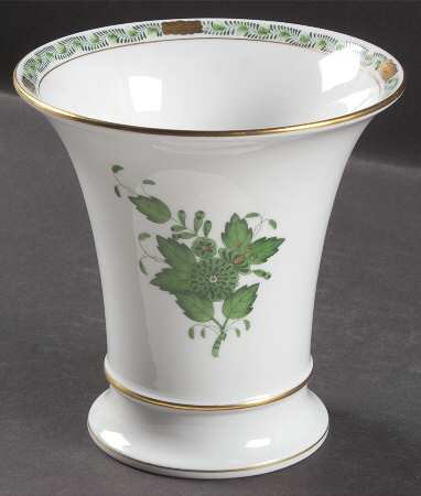 Chinese Bouquet Green (AV) 5" Vase