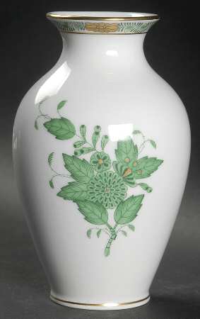 Chinese Bouquet Green (AV) 5" Vase