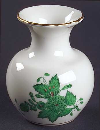Chinese Bouquet Green (AV) 2" Mini Bud Vase