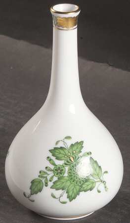 Chinese Bouquet Green (AV) 5" Bud Vase