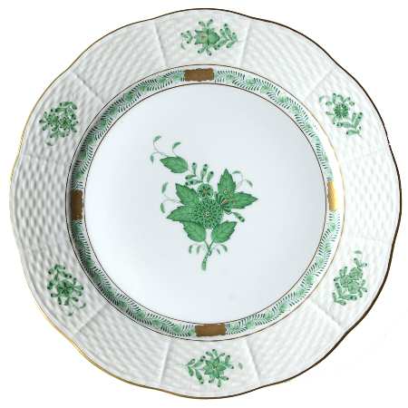 Chinese Bouquet Green (AV) Luncheon Plate