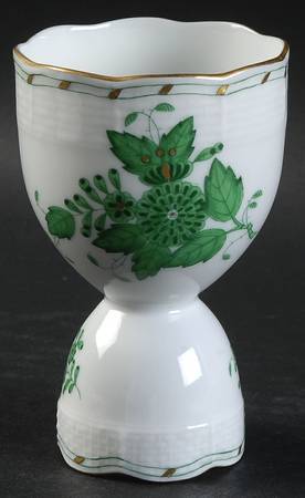 Chinese Bouquet Green (AV) Double Egg Cup