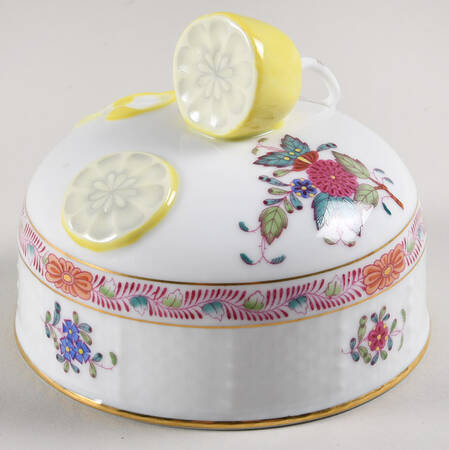 Chinese Bouquet Multicolor (AF) Lid for Small Round Butter