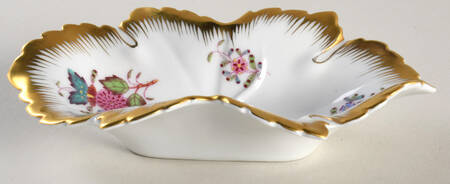 Chinese Bouquet Multicolor (AF) 6" Leaf Dish