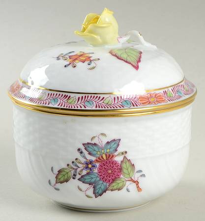 Chinese Bouquet Multicolor (AF) Sugar Bowl & Lid