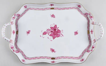 Chinese Bouquet Raspberry (AP) 18" Rectangular Serving Platter