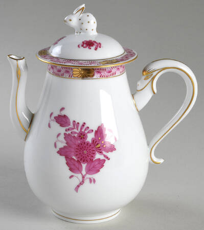 Chinese Bouquet Raspberry (AP) Coffee Pot & Lid