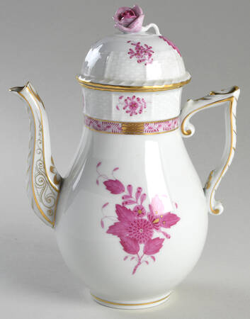 Chinese Bouquet Raspberry (AP) Small Coffee Pot & Lid