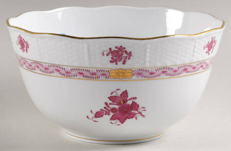 Chinese Bouquet Raspberry (AP) 7" Round Vegetable Bowl