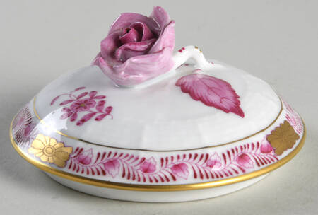 Chinese Bouquet Raspberry (AP) Lid for Sugar Bowl