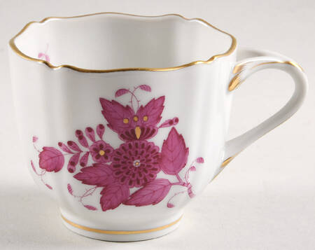 Chinese Bouquet Raspberry (AP) Footed Demitasse Cup
