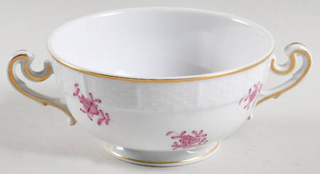 Chinese Bouquet Raspberry (AP) Cream Soup Bowl No Lid