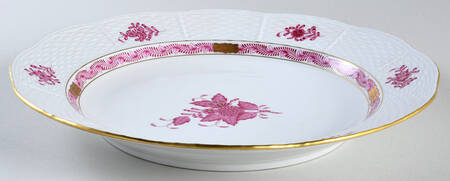Chinese Bouquet Raspberry (AP) 4-Piece Hors d'Oeuvres Set, Tray Only