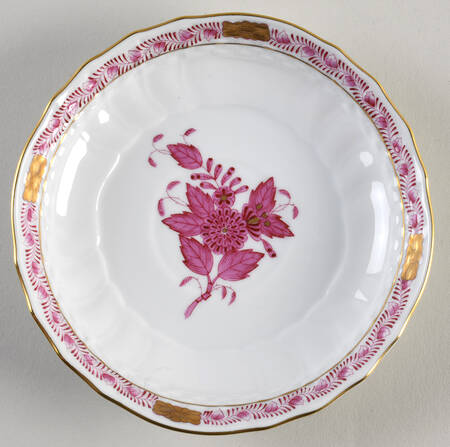 Chinese Bouquet Raspberry (AP) Saucer for Flat Cup