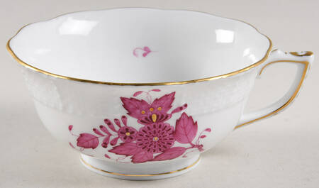 Chinese Bouquet Raspberry (AP) Footed Cup