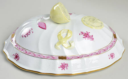 Chinese Bouquet Raspberry (AP) Lid for Tureen