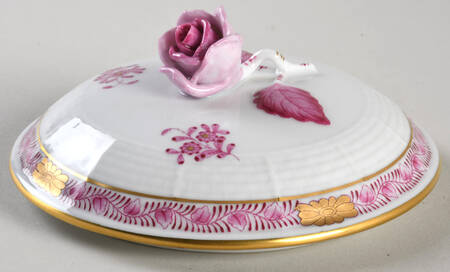 Chinese Bouquet Raspberry (AP) Lid for Sugar Bowl