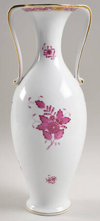 Chinese Bouquet Raspberry (AP) 13" Handled Vase
