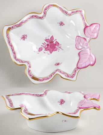 Chinese Bouquet Raspberry (AP) Extra Large Leaf Dish