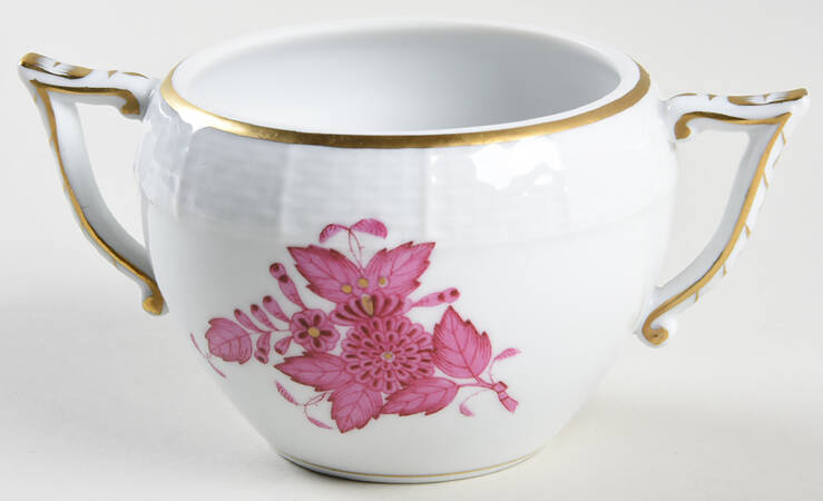 Chinese Bouquet Raspberry (AP) Sugar Bowl No Lid