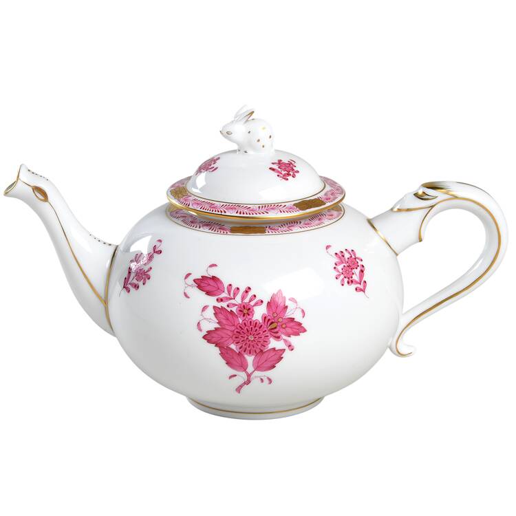 Chinese Bouquet Raspberry (AP) Small Teapot & Lid