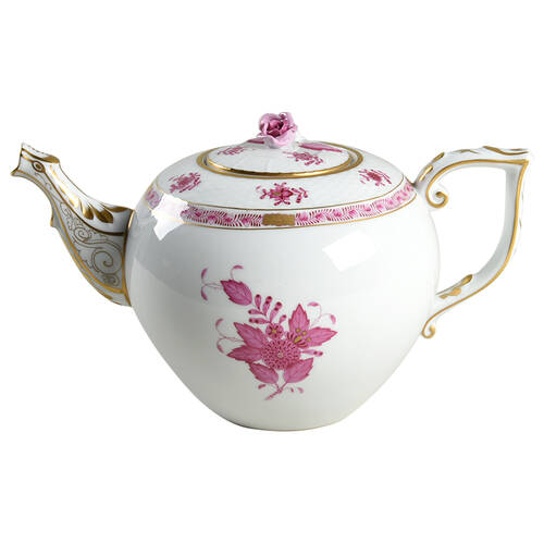 Chinese Bouquet Raspberry (AP) Teapot & Lid