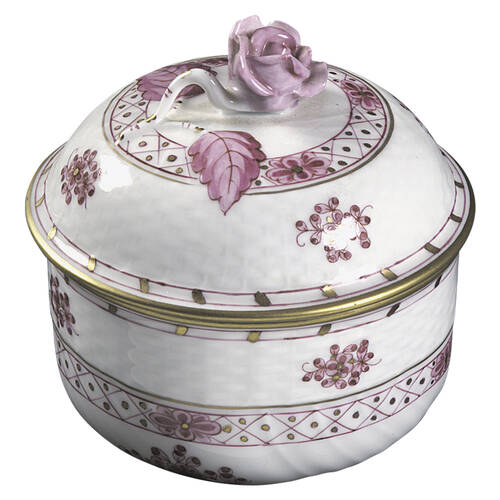 Chinese Bouquet Raspberry (AP) Sugar Bowl & Lid