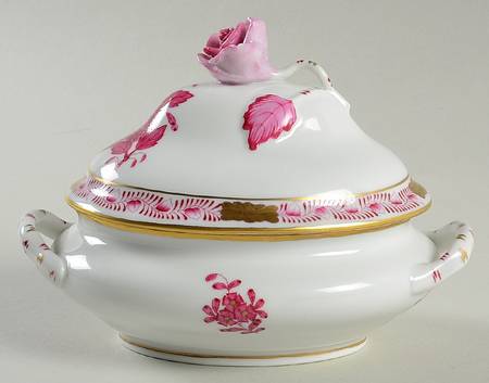 Chinese Bouquet Raspberry (AP) Mini Tureen & Lid