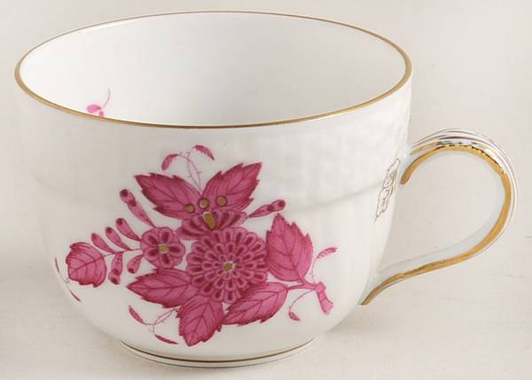 Chinese Bouquet Raspberry (AP) Flat Demitasse Cup