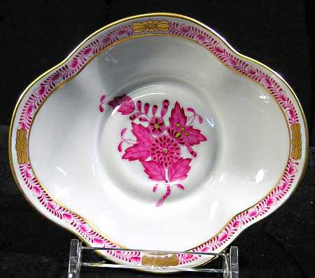 Chinese Bouquet Raspberry (AP) Saucer for Footed Demitasse Cup