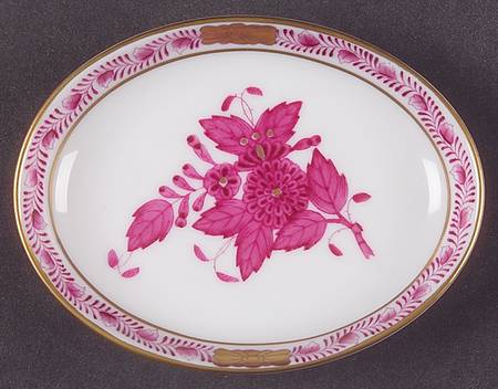 Chinese Bouquet Raspberry (AP) 3" Oval Ashtray