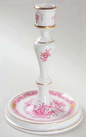Chinese Bouquet Raspberry (AP) 7" Candlestick