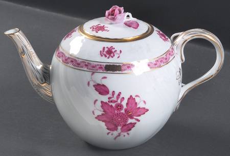 Chinese Bouquet Raspberry (AP) Small Teapot & Lid