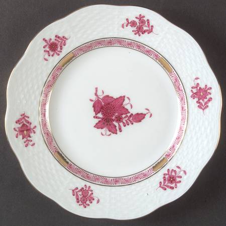 Chinese Bouquet Raspberry (AP) Salad Plate