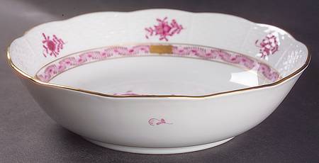 Chinese Bouquet Raspberry (AP) 7" Round Vegetable Bowl