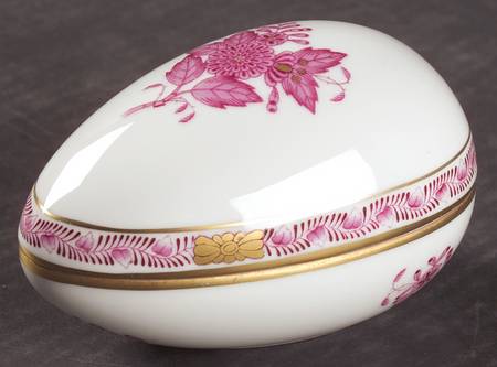 Chinese Bouquet Raspberry (AP) Small Egg Bon Bon & Lid