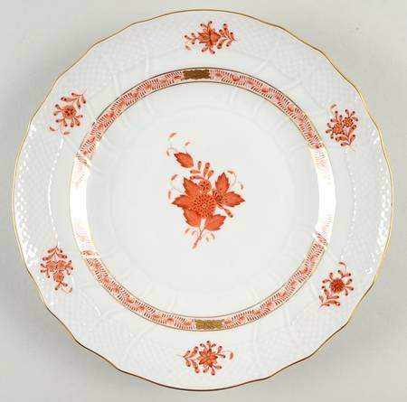 Chinese Bouquet Rust (AOG) Dinner Plate by Herend