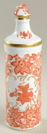 Chinese Bouquet Rust (AOG) Perfume Bottle with Stopper