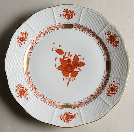Chinese Bouquet Rust (AOG) Luncheon Plate